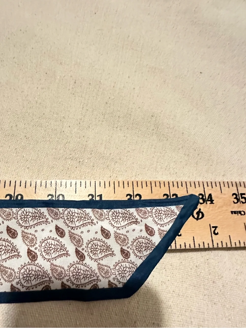 Boutique | Scarf | Twilly Slim Paisley Scarf with Blue Edge
